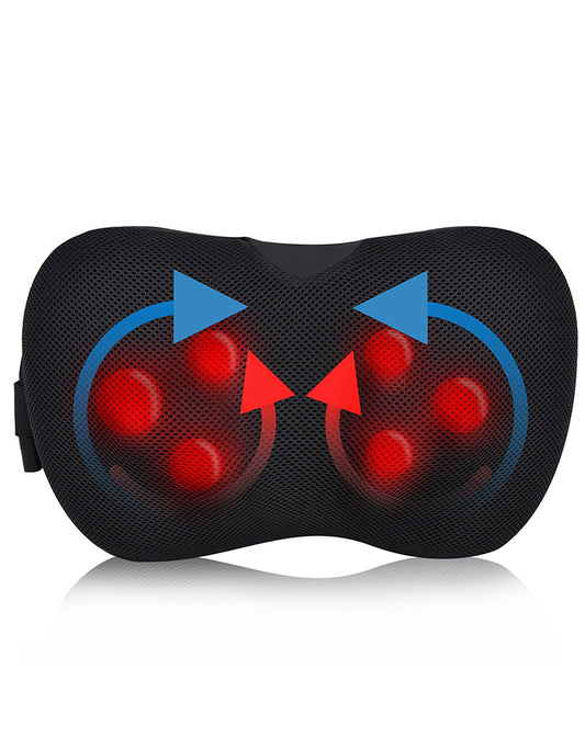 HY Impact Shiatsu and Vibration Massage Pillow with Heat