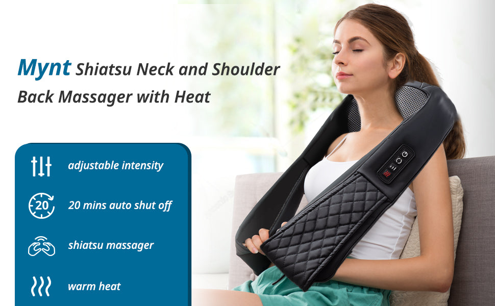 Cordless Shiatsu Neck & Back Massager with Heat