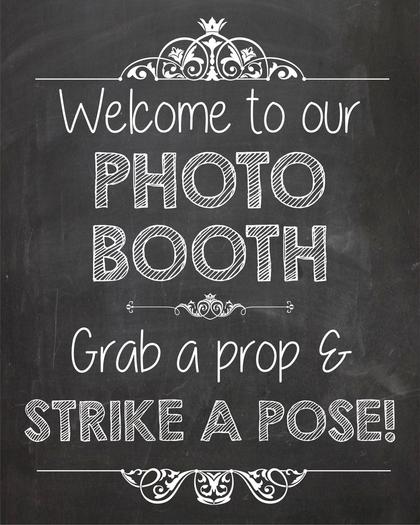 photo booth sign printable