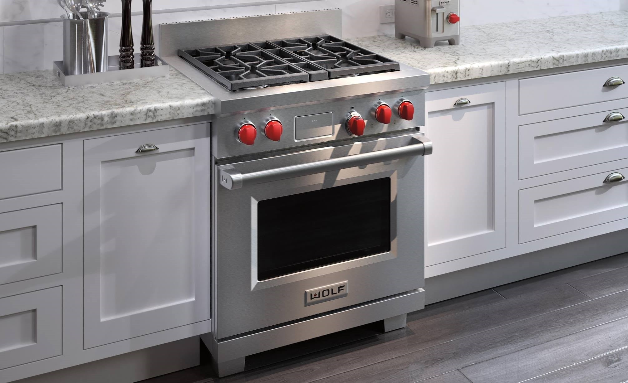 Wolf Df304 30 Dual Fuel Range 4 Burners Mountain Land Design