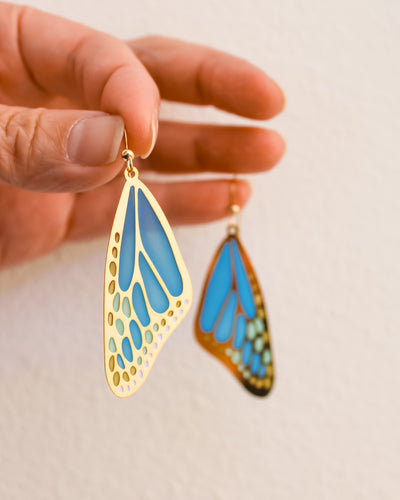 Luccio - Colorful Handmade Fairy Butterfly Crystal Wing Earrings – DailyBoho