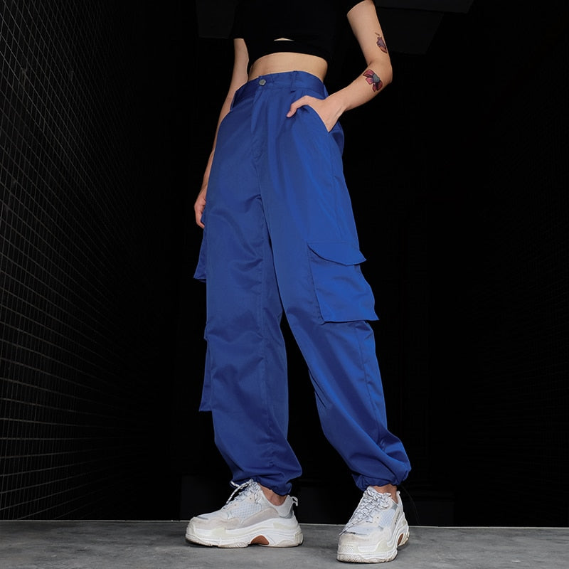 Bright Blue Cargo Pants – BlurryClothing