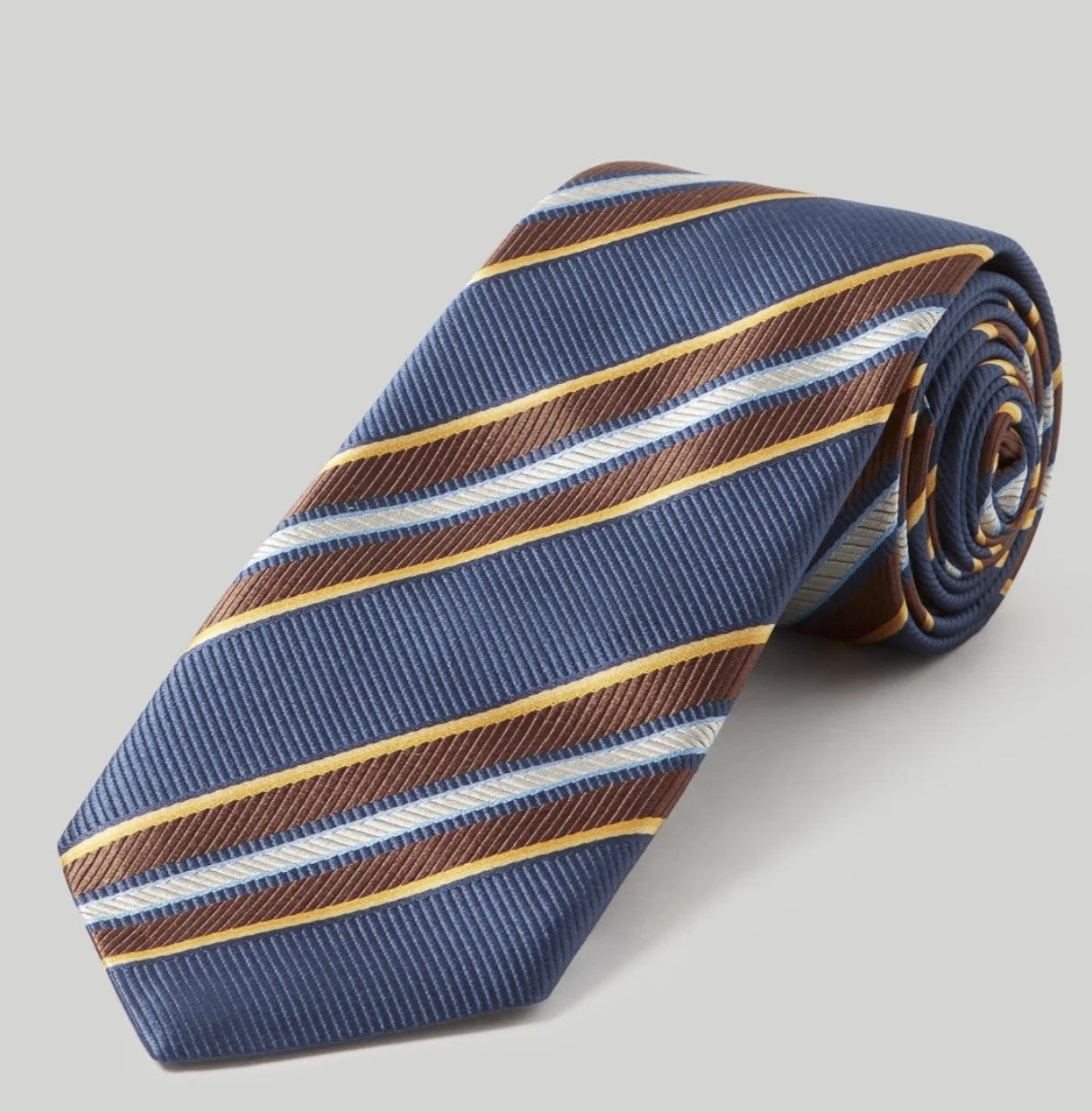 Robert Talbott Navy Multi Repp Tie