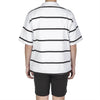 STRIPED ZIP-UP POLO TEE