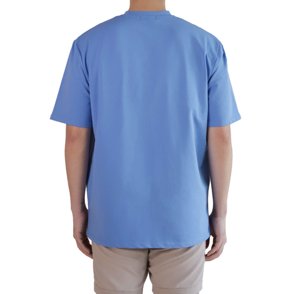 OVERSIZED T-SHIRT - [AZURE BLUE] - BASICLAD