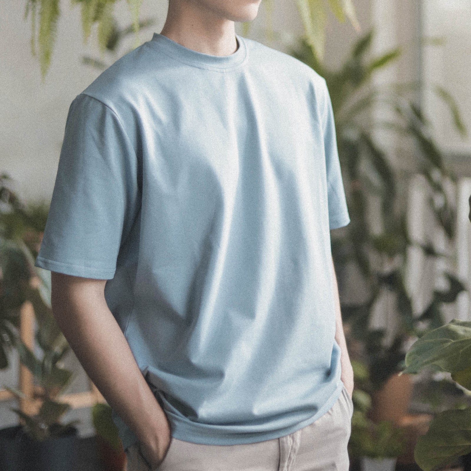 OVERSIZED T-SHIRT - [SKY BLUE] - BASICLAD