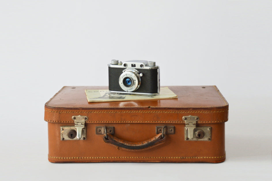 Suitcase and camera