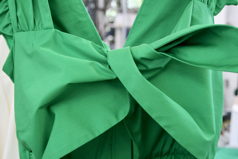 Green Dress with Back Tie