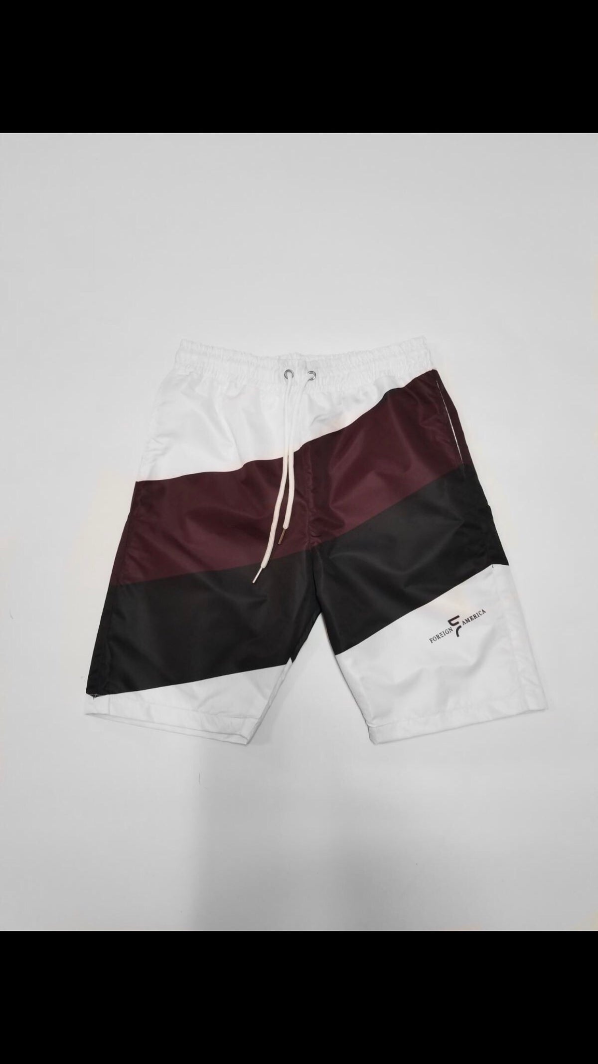 black windbreaker shorts