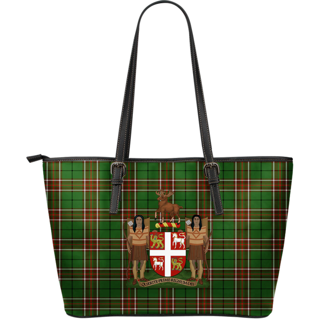 Canada Newfoundland And Labrador Tartan Coat Of Arms Large Leather Tote Bag E8 |Bags| Love The ...