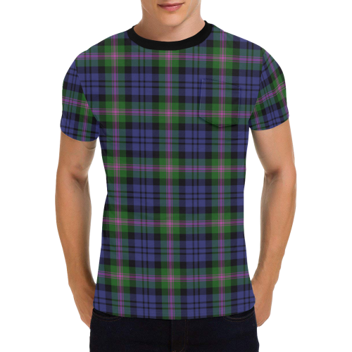 Baird Modern Tartan T-Shirt | Scottish Pocket Tees | Men & Women ...
