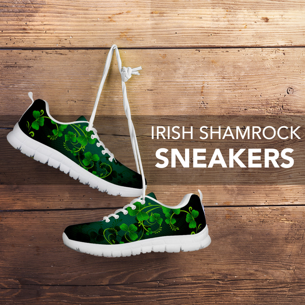 Ireland Sneakers - Irish Shamrock Shoes 