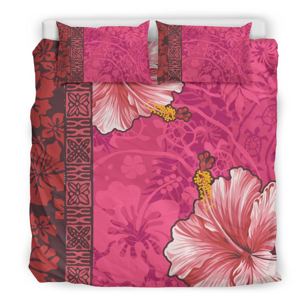 Hawaiian Bedding Set - Hawaii Hibiscus Pattern Bedding Set ...