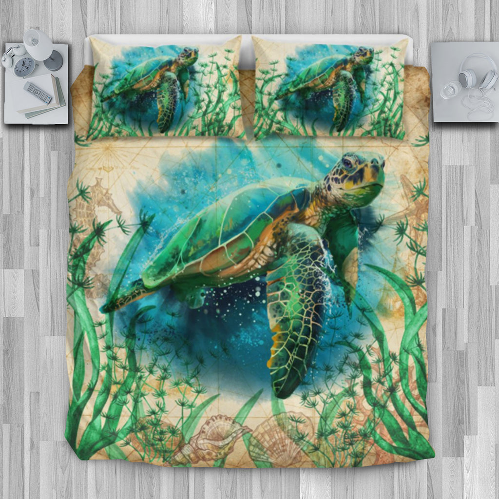 Sea turtle bedding set | 1sttheworld.com - LoveTheWorld