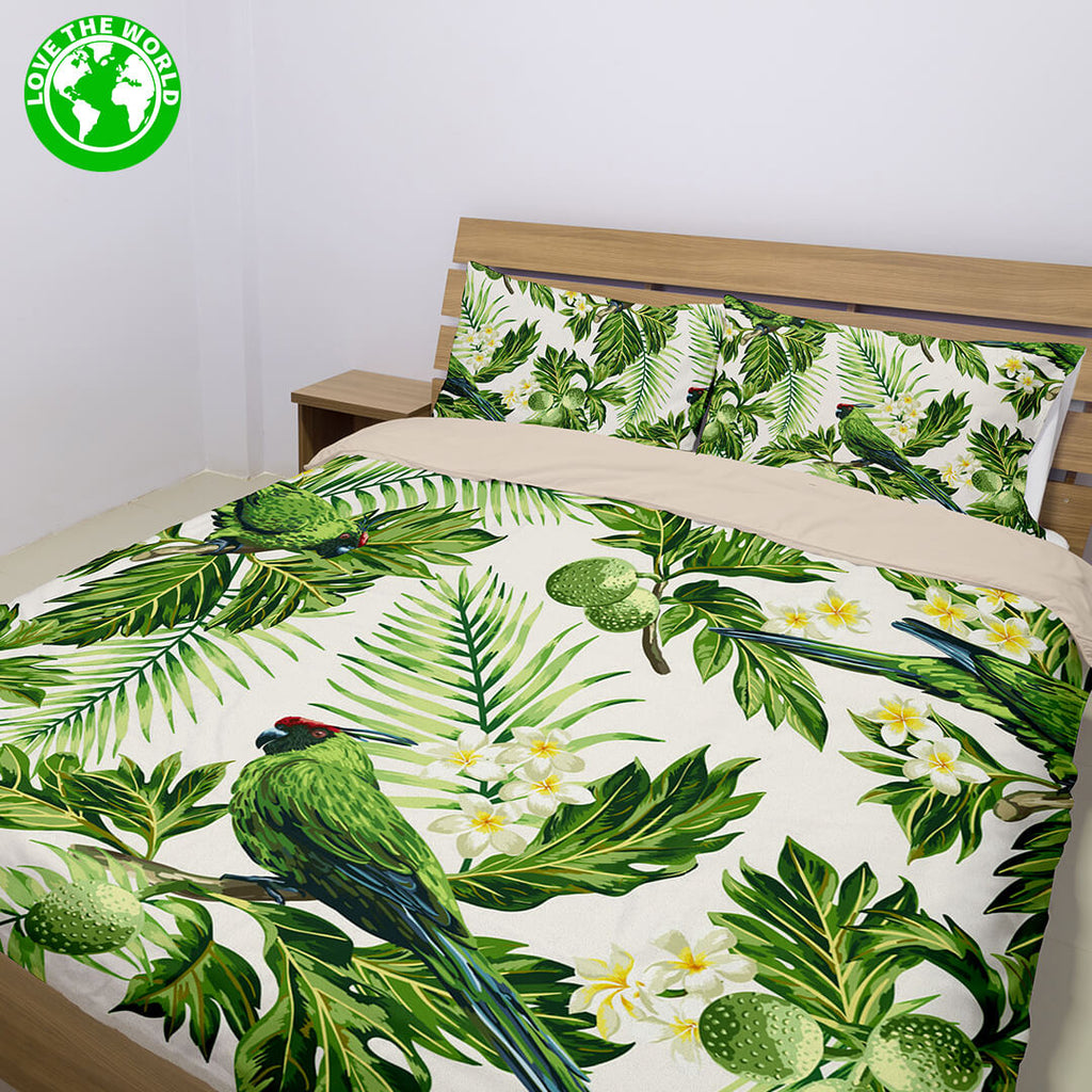 Jungle Birds Tropical Bedding Set Lovetheworld