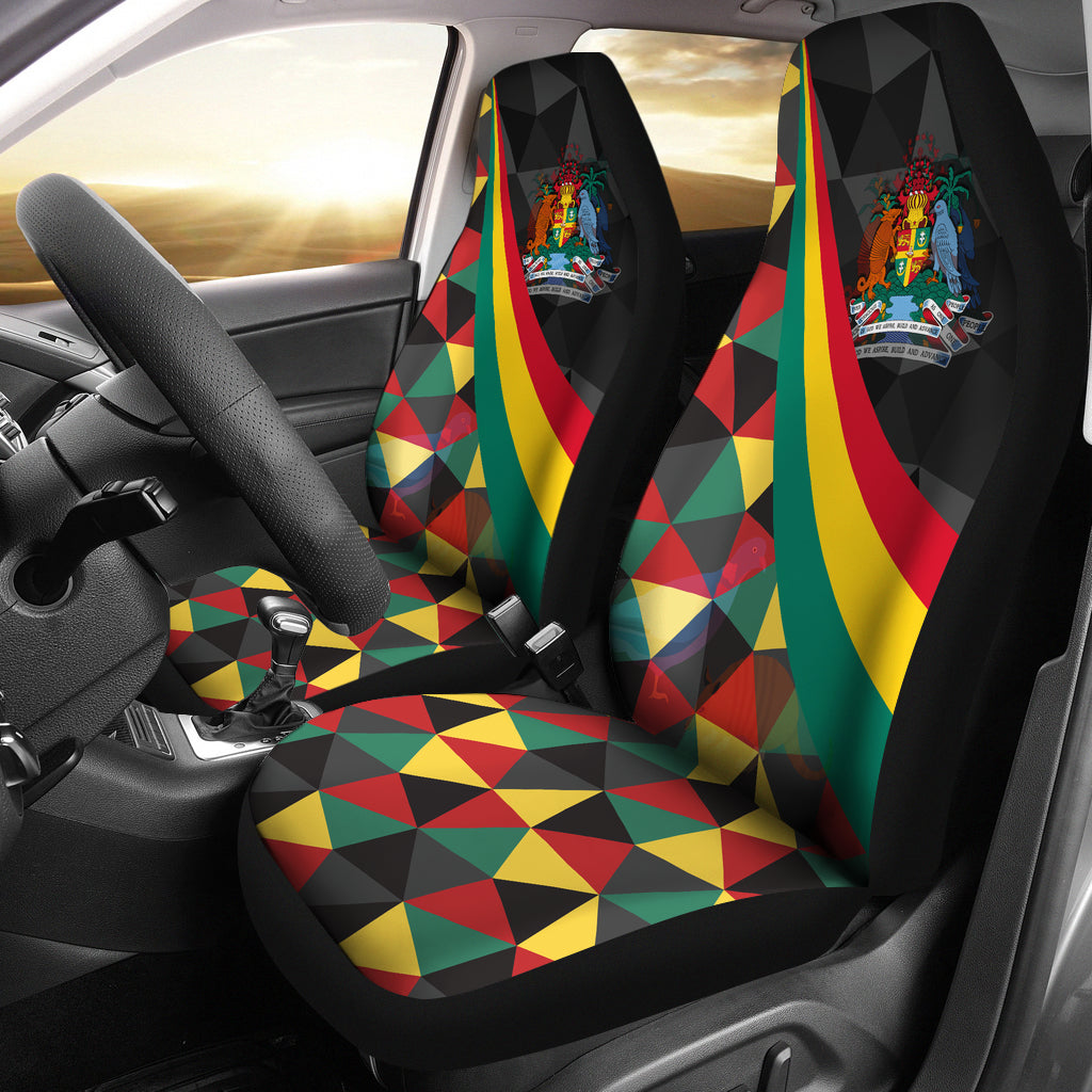 Download Grenada Car Seat Covers - Grenada Coat Of Arms and Flag Color - LoveTheWorld