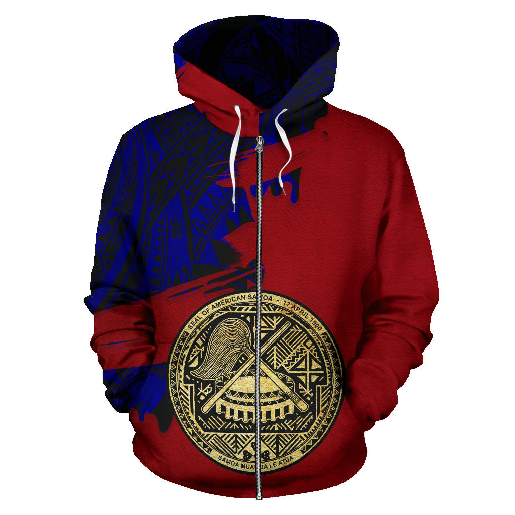 American Samoa Coat Of Arms Special All Over Zip Hoodie – LoveTheWorld