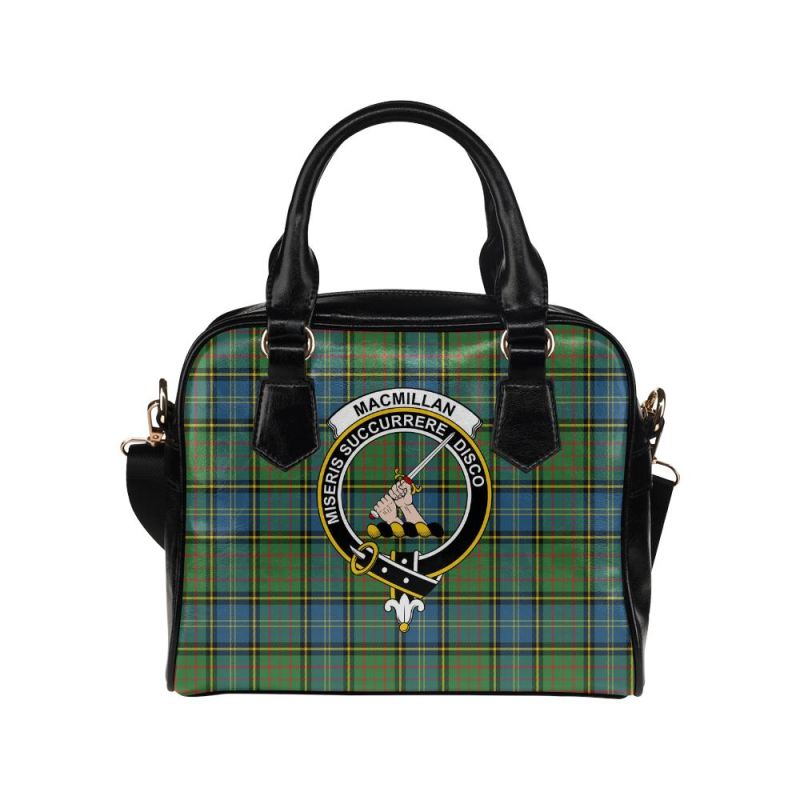 Tartan Shoulder Handbag - Macmillan Hunting Ancient Clan Badge ...