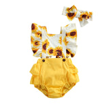 Yellow Sunflower Romper