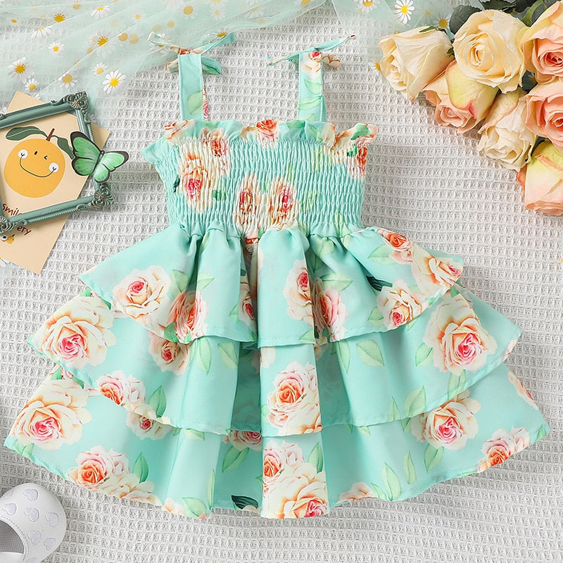 Floral Baby Girls Sweet Romper Dress - Winter Rosie Boutique