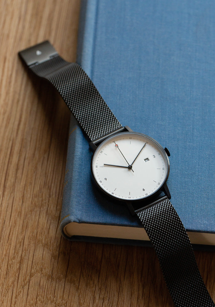 The PKG01-BL/BL/WH from VOID Watches, designed by Patrick Kim-Gustafson.