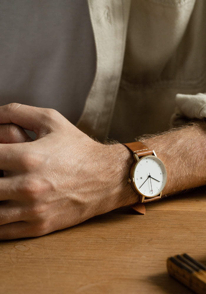 Replacement strap by VOID Watches using Horween Leather