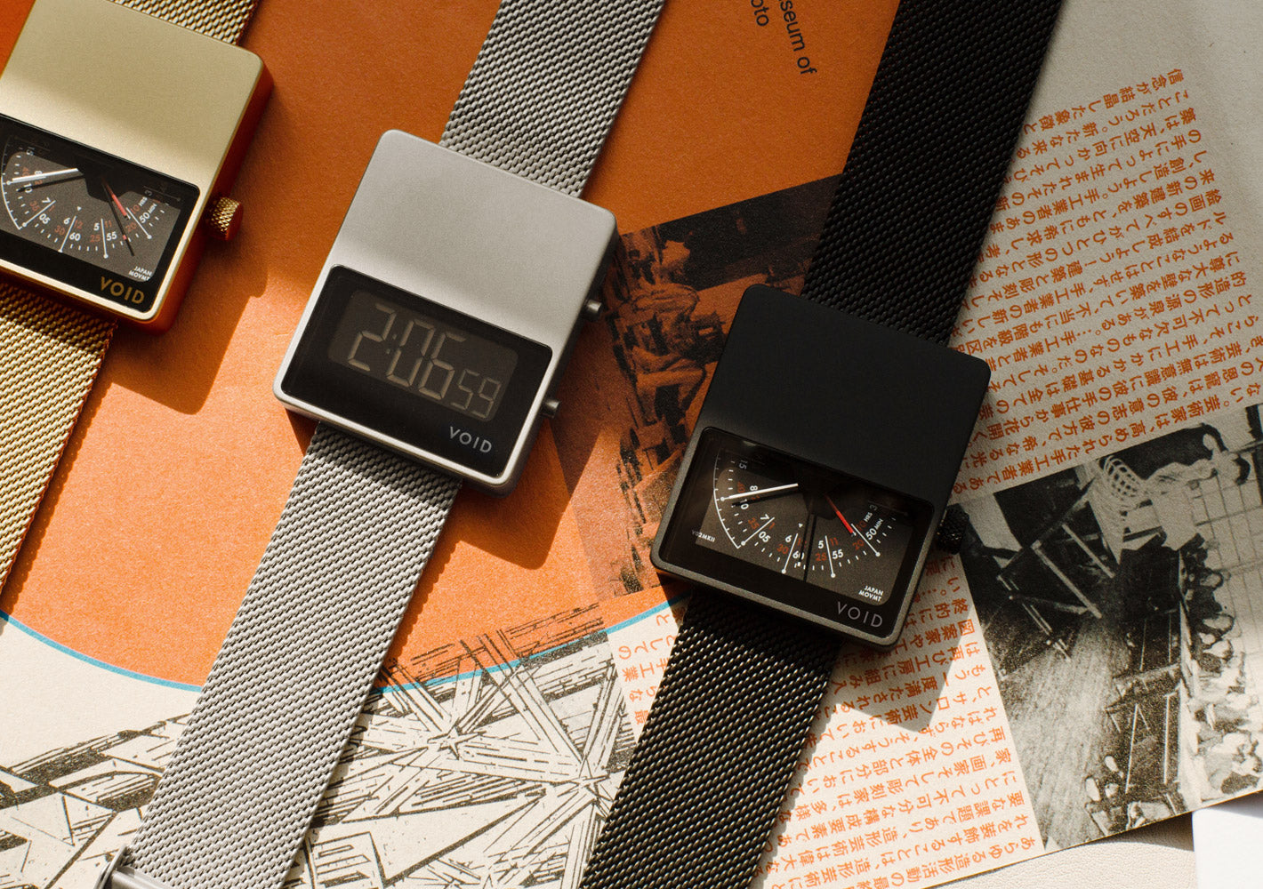 The V02MKII-GO/MG from VOID Watches, designed by David Ericsson.