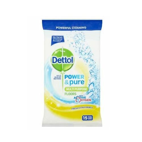 Dettol Antibacterial Floor Wipes Citrus 15 Sheets Fabfinds