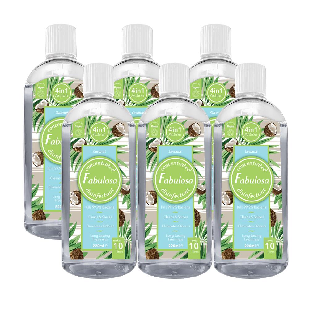 Fabulosa Disinfectant Coconut 220ml Pack of 6 – FabFinds