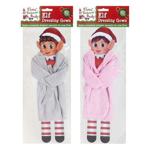 Elves Behavin' Badly Elf Dressing Gown Christmas Accessory (Assorted Item -  Supplied At Random), Holiday Decorations, Party & Decorations, Gifts