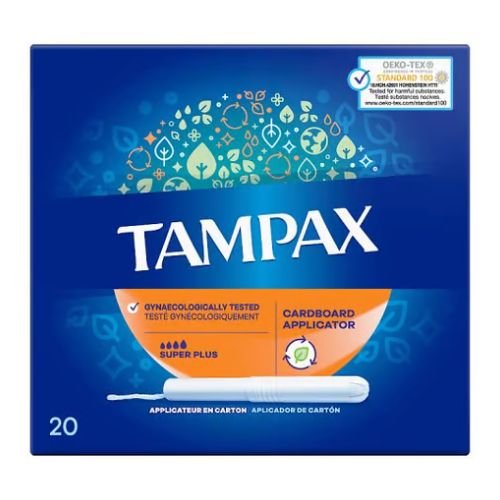 Tampax Regular Cardboard Applicator 20 Pk - FabFinds