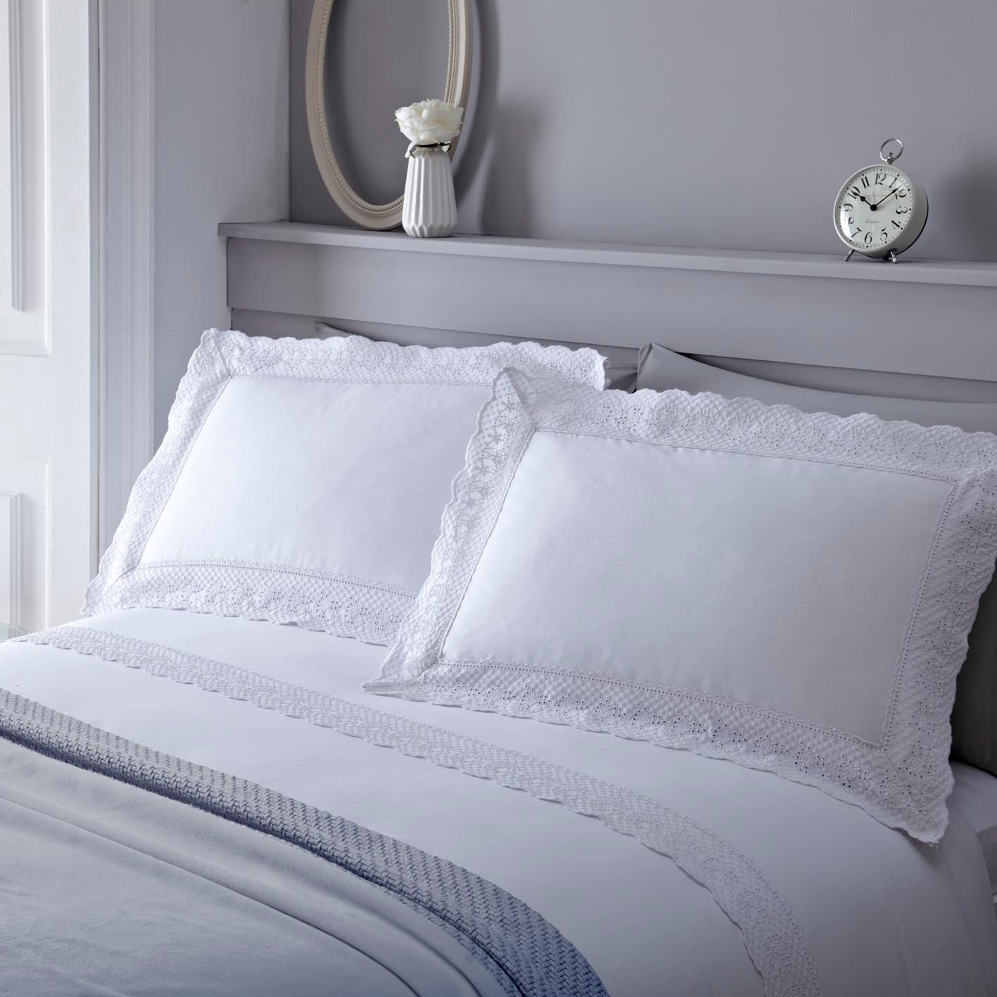 white lace double duvet cover