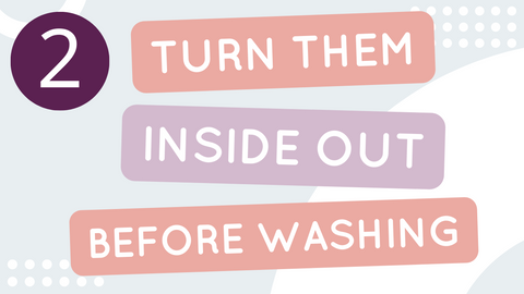 tip 2 to care for your leggings - turn them inside out before washing