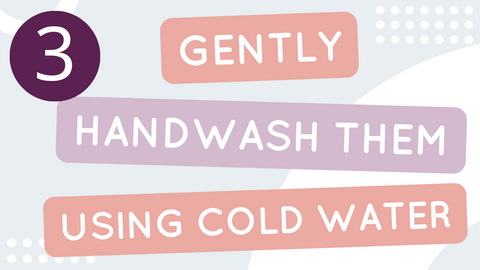 tip 3 for how to care for your leggings - gently handwash them using cold water