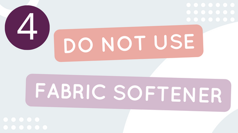 tip 4 to care for your leggings - do not use fabric softener