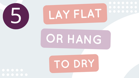 tip 5 to care for your leggings - lay them flat or hang to dry