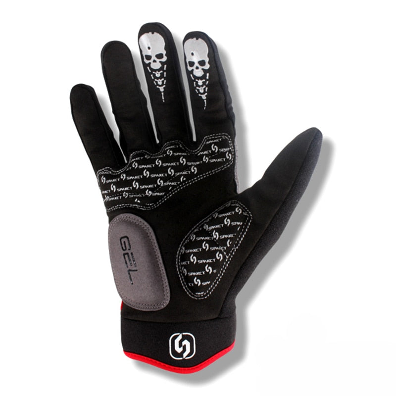 skeleton cycling gloves