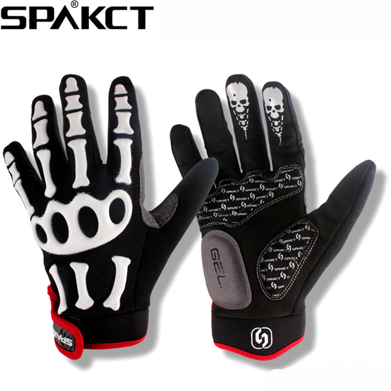 skeleton bike gloves