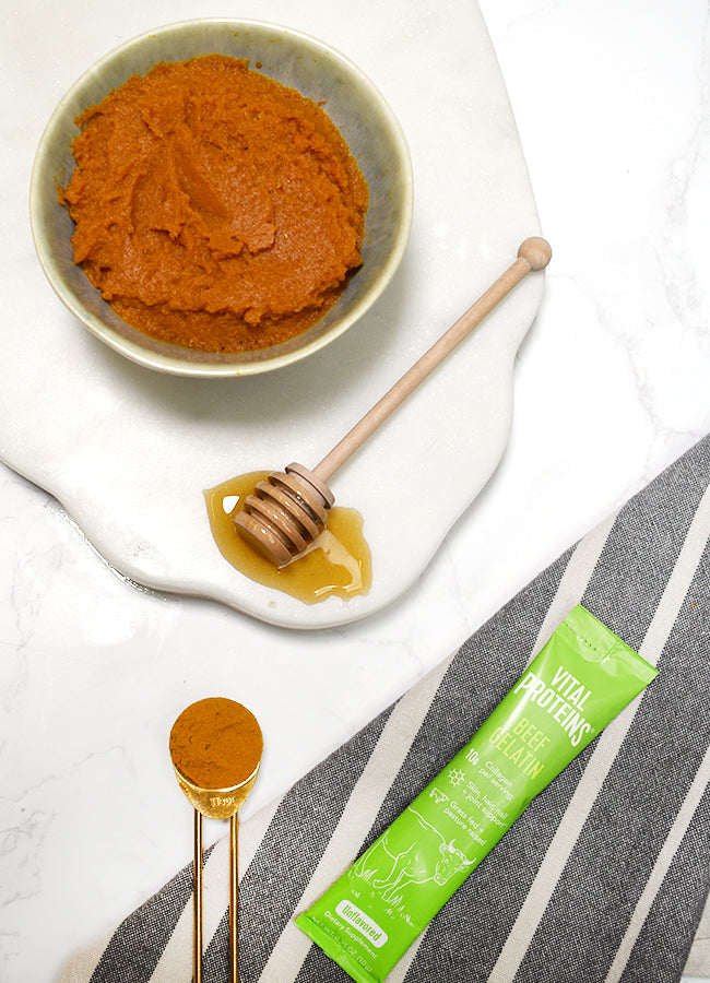 Pumpkin turmeric face mask