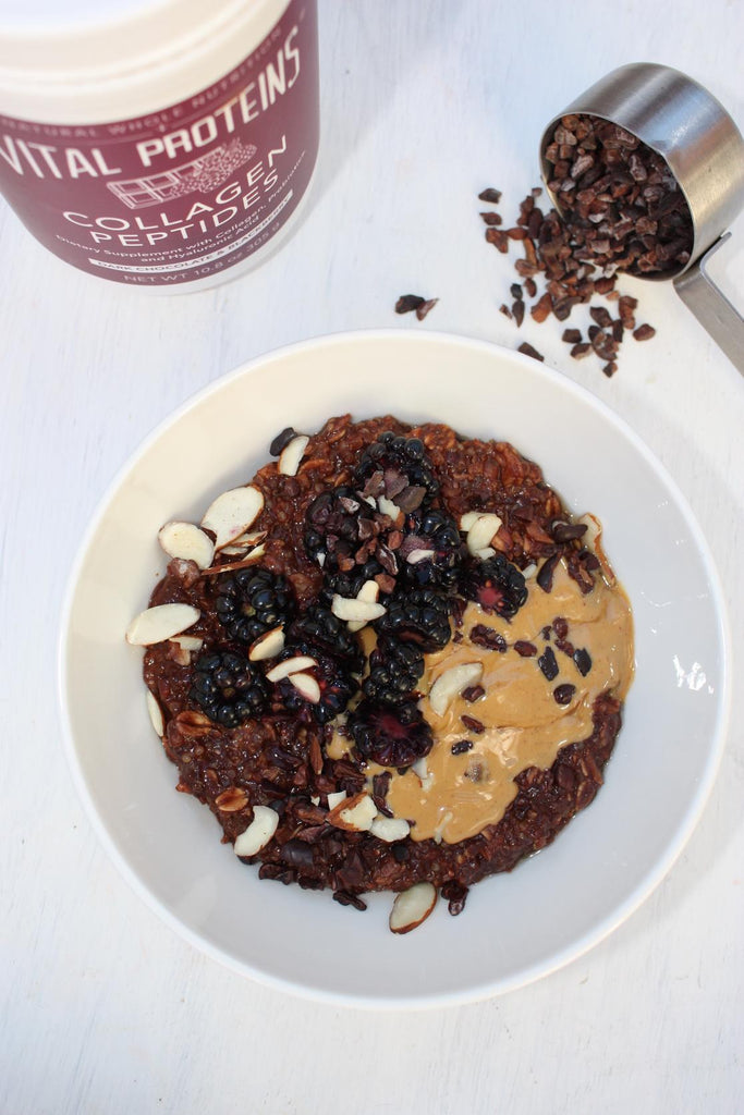 cacao blackberry oatmeal