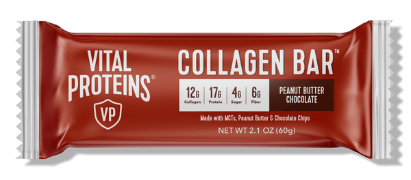 peanut butter chocolate collagen bar