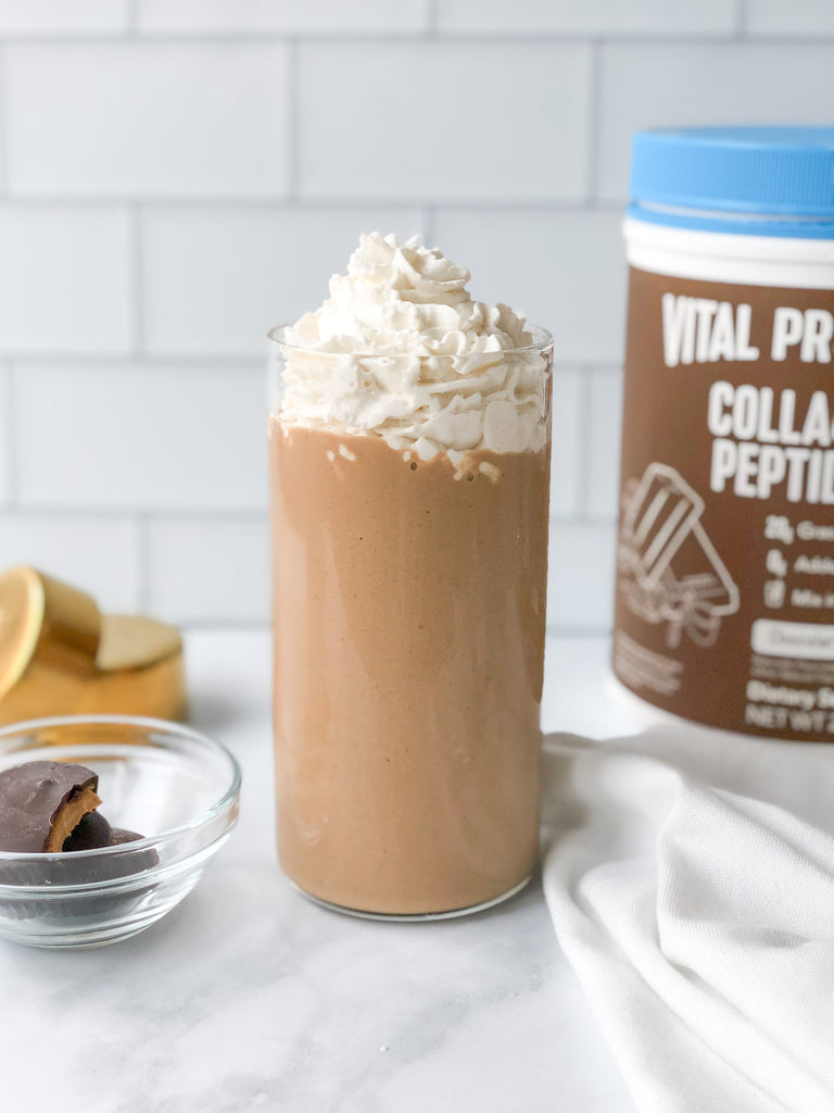 chocolate collagen peptides smoothie