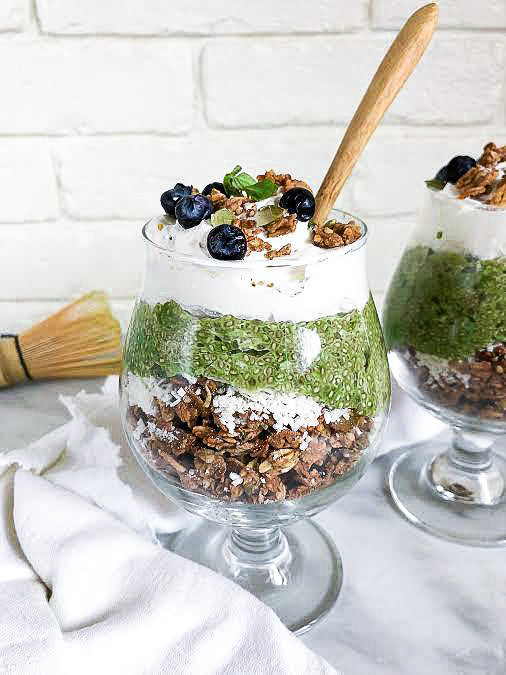 matcha chia pudding