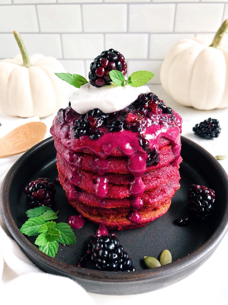beetroot pancakes with collagen