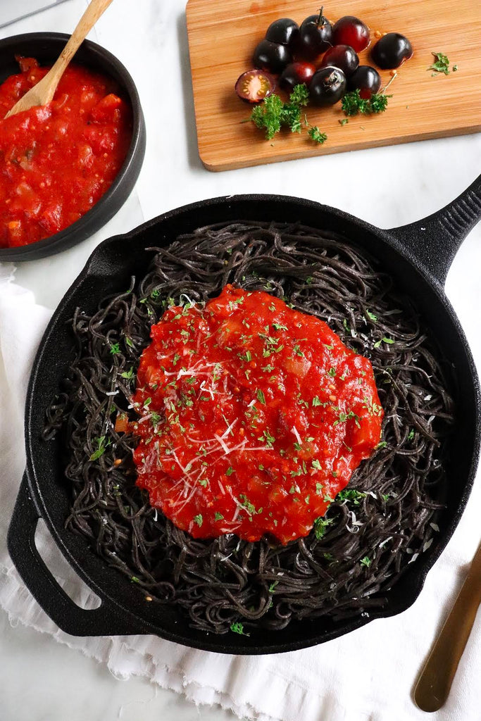 black pasta recipe