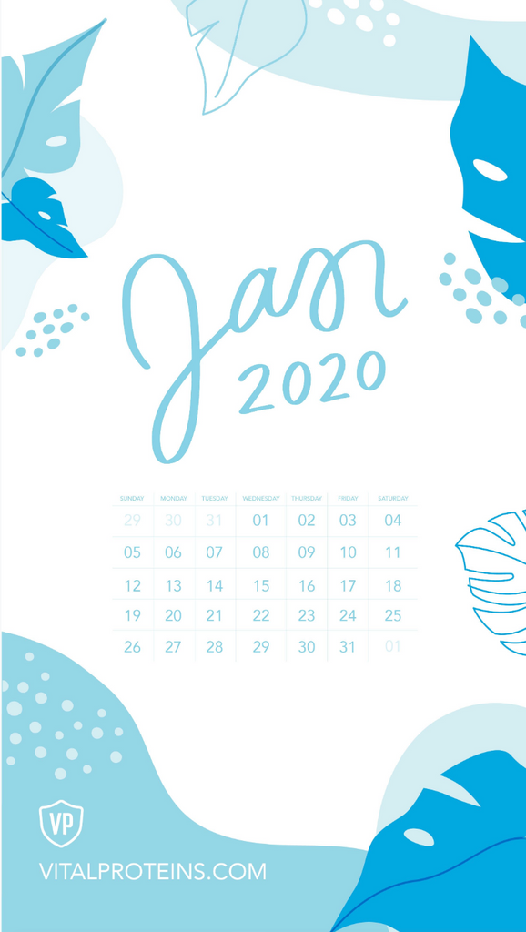 january 2020 calendar background iphone8