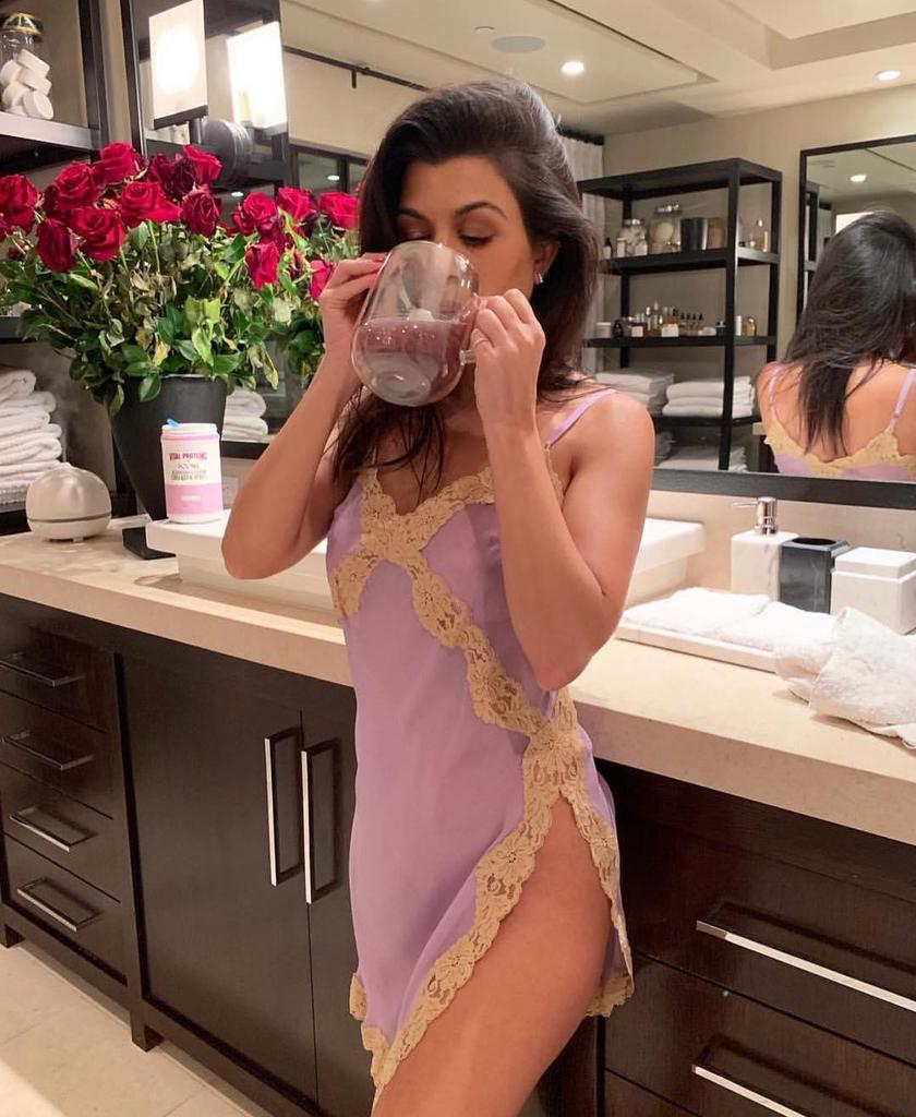 Kourtney Kardashian and Collagen