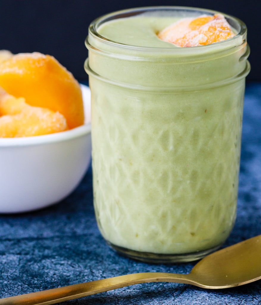 peach matcha smoothie