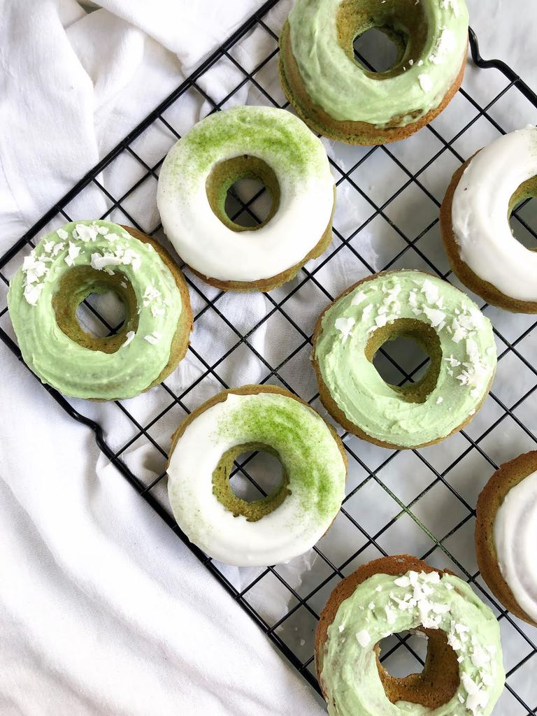 matcha donuts