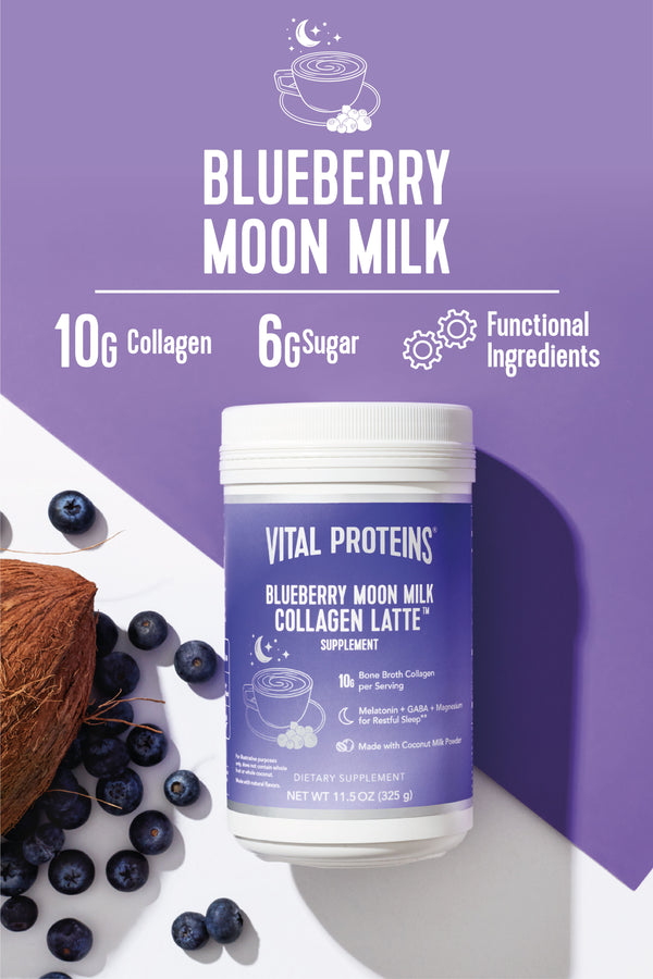 Blueberry Moon Milk Collagen Latte Vital Proteins
